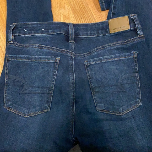 American Eagle High Waisted Dark Denim Jeggings - Picture 5 of 5